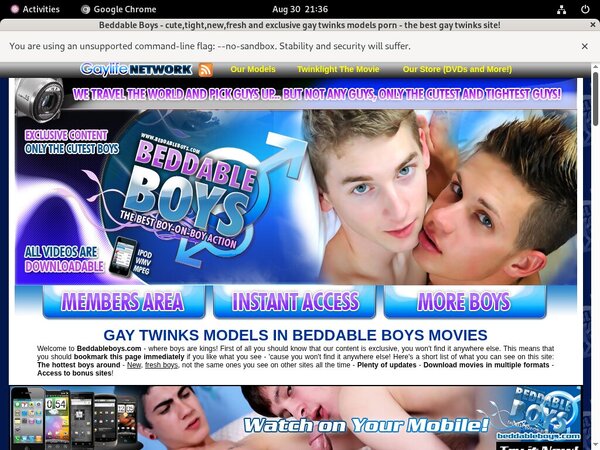 Beddableboys Logon