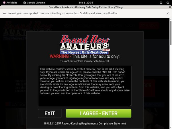 Brand New Amateurs Password Site