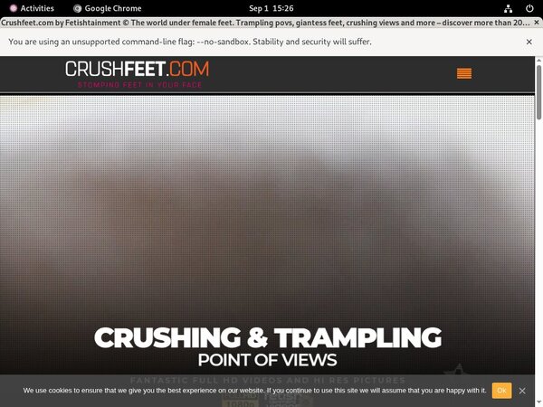 Crush Feet Discount Offer
