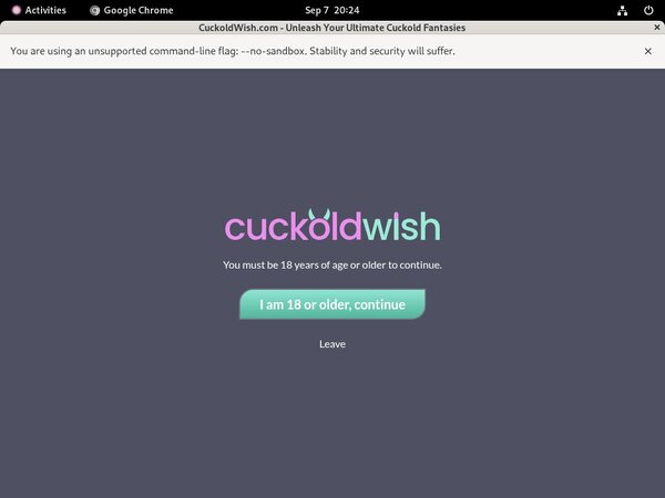 Cuckoldwish.com Signup