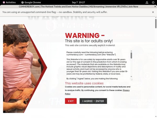 Cumhereboy.com With Discover Card