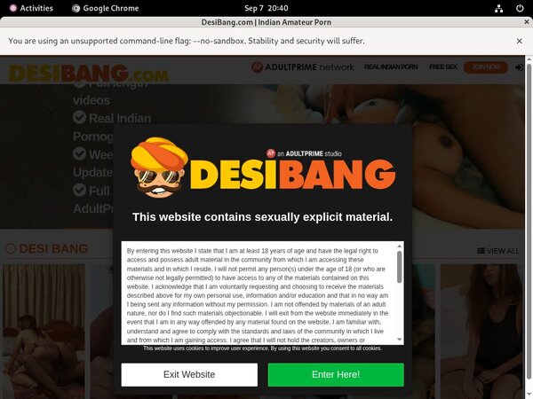 Desi Bang Active Password