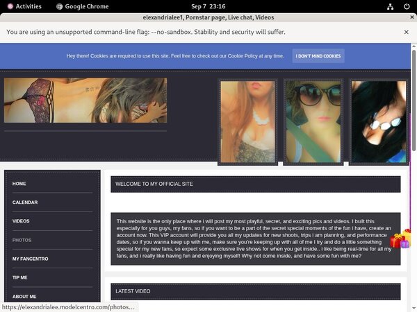 Elexandrialee.modelcentro.com Accounts Daily