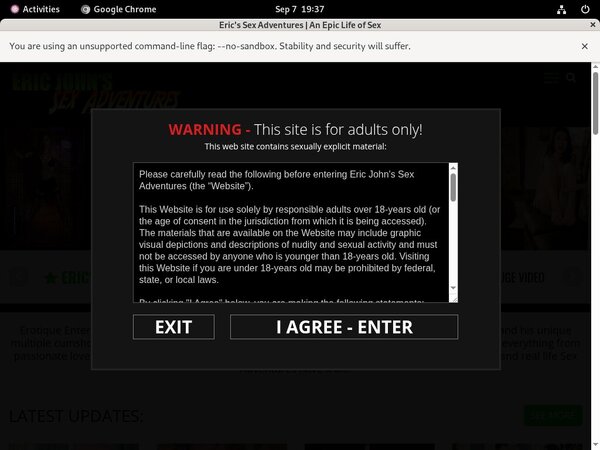 Eric Johns Adventures Passwords 2019