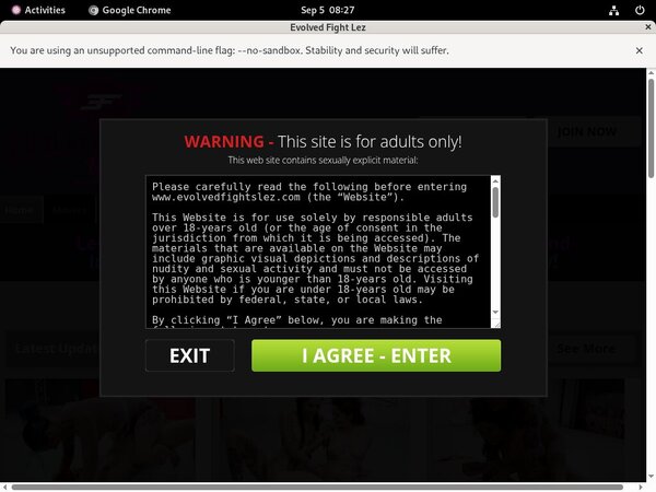 Evolved Fights Lez Join Discount