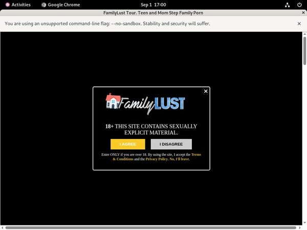 Familylust Account Information