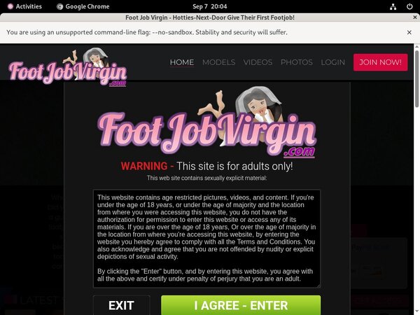 Foot Job Virgin Free Collection