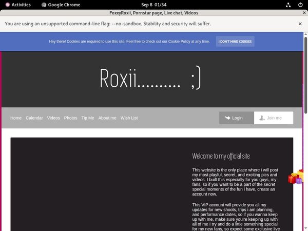 FoxxyRoxii Paypal Purchase
