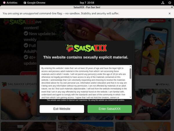 Free Account To Salsa XXX