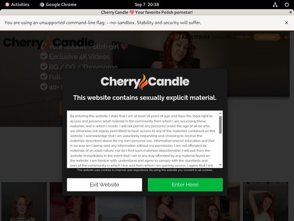 Free Candle Cherry Account