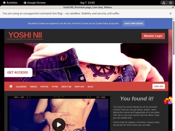 Free YoshiNii Porn Accounts
