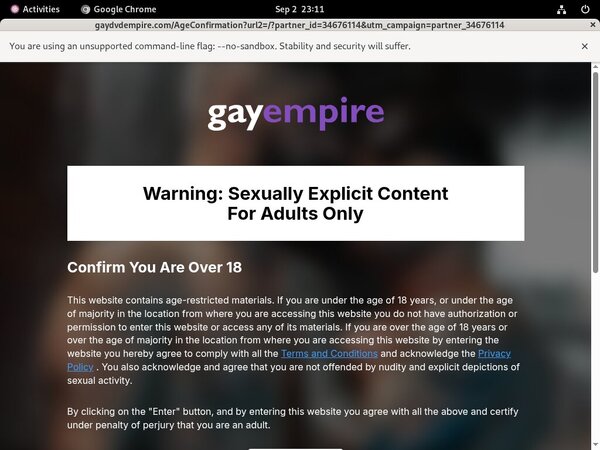 Gay Empire Euro Direct Debit