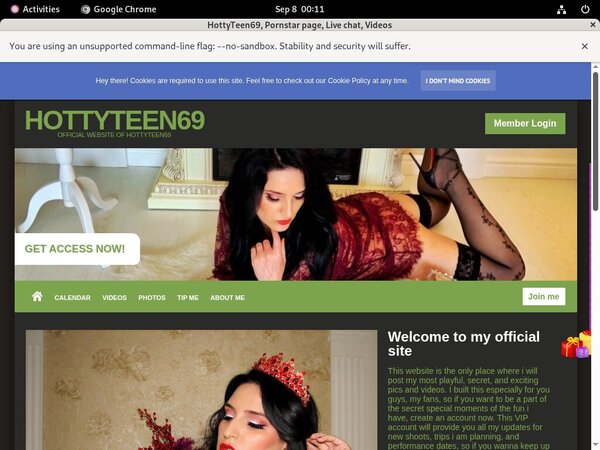 HottyTeen69 Website Accounts
