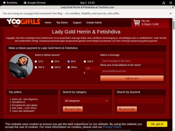 Lady Gold Fetishdiva Become A Member