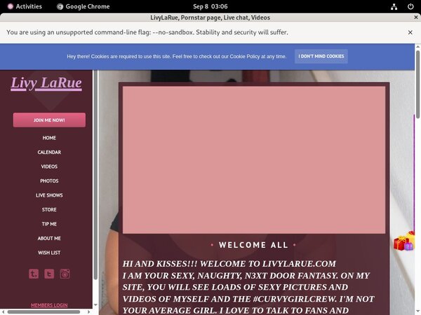 Login LivyLaRue For Free