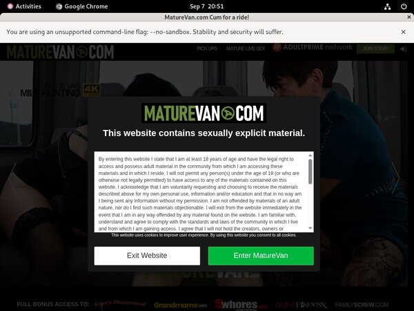 Mature Van Special Discount