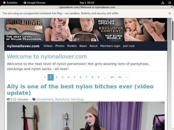 Nylonallover.com Wnu.com Page