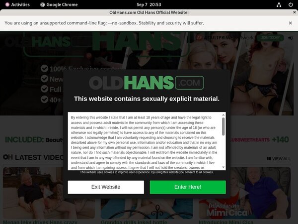 Oldhans.com Get A Password