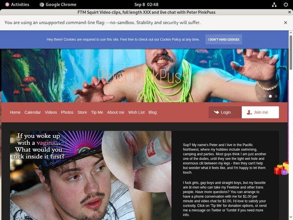 Peterpinkpuss.com Sample