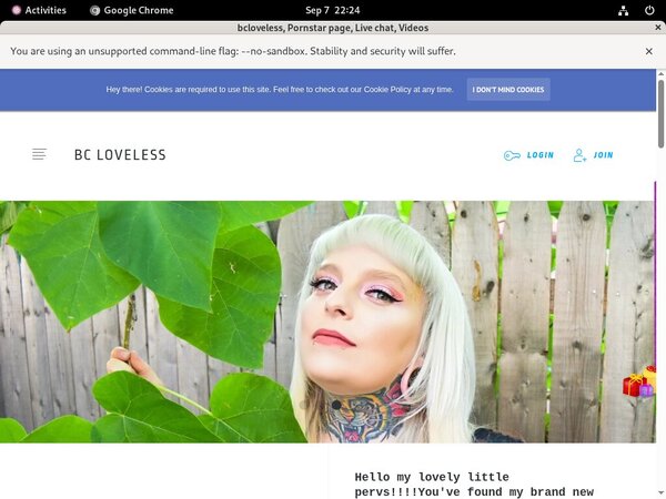 Sign Up Bcloveless.com Free