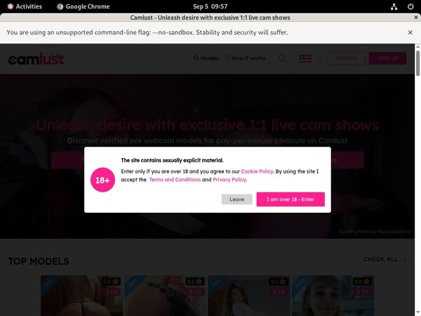 Trial Account Camlust.com