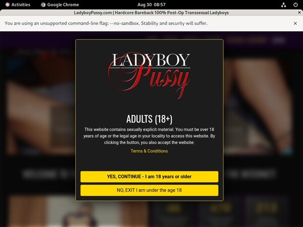 Trial Ladyboypussy Membership