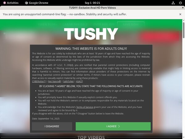 Tushy Bug Me Not