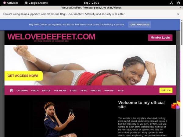 WeLoveDeeFeet Using Discount