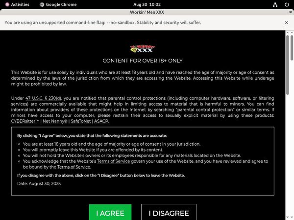 Workin Men XXX Accounts Password