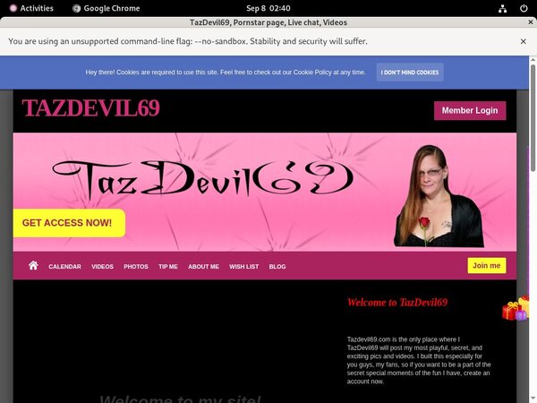 Working TazDevil69 Login Working TazDevil69 Login
