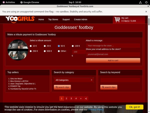 Yoogirls.com Discount Vendo