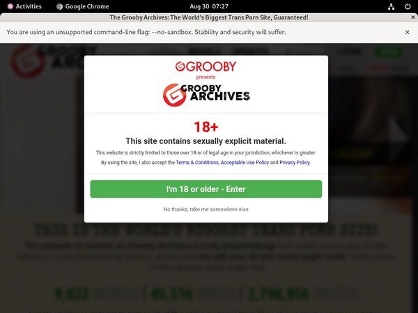 The Grooby Archives Hacked Account
