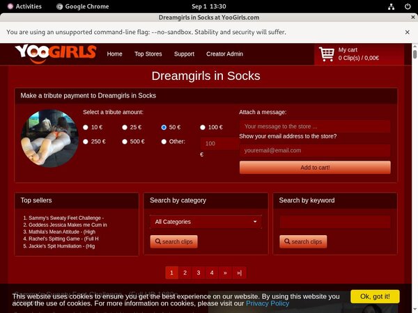 Free Dreamgirls In Socks Promo Code